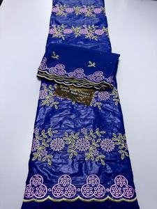 ผ้าบาซินโบรเด้ลูกไม้ 2026 ผ้าลูกไม้คุณภาพสูง ผ้าบาซินริชเนื้อนุ่ม ผ้าบาติกล่าสุดสำหรับงานปาร์ตี้ 7 หลา/ล็อต - Product Image 3