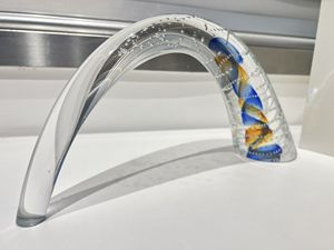 Ornements en verre faits belle décoration de la maison cadeau soufflé à la main produit artisanal ornements de Noël en verre clair inhabituels - Product Image 6