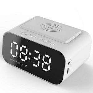 <span class=keywords><strong>Chargeur</strong></span> sans fil multifonctionnel, <span class=keywords><strong>réveil</strong></span>, haut-parleur avec <span class=keywords><strong>radio</strong></span> FM, lecteur de musique sur carte TF et AUX - Product Image 5