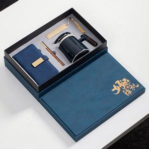 Coffret Cadeau d'Entreprise Promotionnel Haut de Gamme avec Mug en Céramique, Marque-page et Stylo – Articles Souvenirs de Bienvenue pour Employés – Toucher Doux - Product Image 1