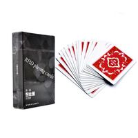 Benutzer definierte 13,56 MHz Smart Poker Karte Papier zugriffs kontroll karte Nfc Rfid Smart Gambling Poker Rfid Spielkarten