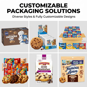Entrega Rápida en 7 Días, Paquete a Granel de 260g, Snack Infantil Casual, Divertido Duo de Galletas de Chocolate Coloridas con Empaque Personalizado - Product Image 4