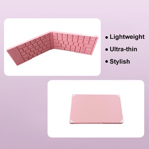 Tùy chỉnh cấu hình thấp gấp 65 phím 60% BT Bàn phím không dây mini xách tay mỏng không dây có thể gập lại Bàn phím có thể sạc lại - Product Image 3