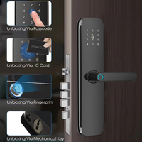 Cerradura Inteligente Digital para Puerta de Aluminio E1 de Alta Calidad con Huella Dactilar Biométrica, Aplicación Tuya, Nube y Timbre
