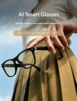 Lunettes intelligentes à intelligence artificielle, traduction en temps réel, conversation en 100 langues, lecture de musique, appels, contrôle tactile, cadre PC