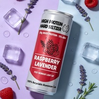 Seltzer Alto en Proteínas, Sabor Afrutado Dulce y Refrescante, Proteína de Suero 10%, 10% ABV, Bebida Alcohólica Espumosa para Después del Ejercicio, OEM/ODM