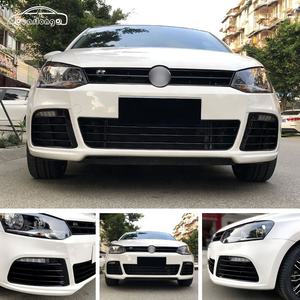 Fabbrica diretta paraurti Auto Per <span class=keywords><strong>Volkswagen</strong></span> <span class=keywords><strong>POLO</strong></span> 2011-2016 Aggiornamento <span class=keywords><strong>R</strong></span> Stile paraurti Anteriore paraurti Posteriore Griglia di Scarico - Product Image 3