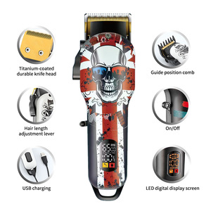 Cortadora de Pelo Eléctrica Profesional, Recortadora de Barba Recargable, Máquina de Corte de Pelo para Hombre, Afeitadora - Product Image 3