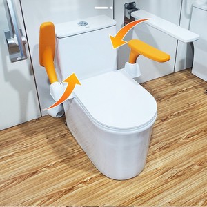 Poignée de maintien pour toilettes en forme de cœur, en acier inoxydable 304, antidérapante, pour personnes âgées et handicapées, équipement de sécurité pour salle de bain - Product Image 1