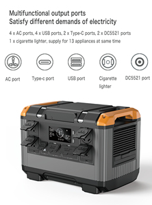 Station d'alimentation portable solaire 100V 110V 220V Lifepo4 2000W 2400W, système de secours extérieur, station d'alimentation portable 2000W - Product Image 6