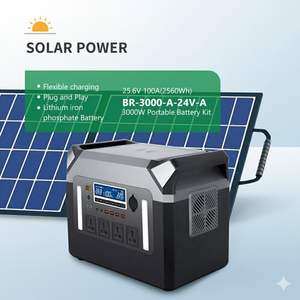 <b>SOLAR</b> 50 kW Monocrystalline Silicon Outdoor <b>Power</b> <b>Station</b> LiFePO4 Battery 3000W Output Home Camping Backup US Origin - Product Image 3