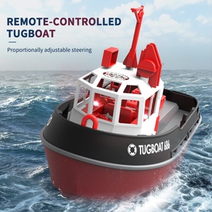 SJY-TX686 Mini Bateau de Simulation pour Enfants, Modèle de Chaland de Remorquage, Échelle 1/72, 2.4G, Fuselage Anti-collision, Haute Vitesse 8km/h, Autonomie 15min - Product Image 3