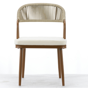 Silla Vintage para exteriores, sillas de café, comedor, diseño de ratán, pila para balcón interior, serie apilable al aire libre, conjunto amarillo francés - Product Image 4