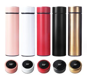 กระติกน้ำสุญญากาศสแตนเลสแบบพกพา พร้อมหน้าจอแสดงอุณหภูมิแบบดิจิตอล LED ฉนวนกันความร้อนอัจฉริยะ รักษาอุณหภูมิได้ 6-12 ชั่วโมง ของขวัญธุรกิจทันสมัย - Product Image 2