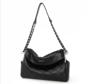 2025 tendance <span class=keywords><strong>Mona</strong></span> <span class=keywords><strong>Lisa</strong></span> femmes sac à bandoulière à la mode doux PU diamant-motif broderie chaîne unique bandoulière pour - Product Image 4