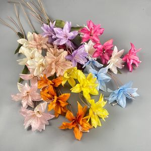 <b>Artificial</b> Lily <b>Bouquet</b> Silk Flower High Simulation Wedding Home Decor Reusable CN-09 - Product Image 1