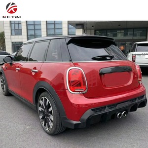 Kit carrosserie complet style JCW pour <span class=keywords><strong>Mini</strong></span> <span class=keywords><strong>Cooper</strong></span> F55 4 portes 2014-2020, pare-chocs avant, diffuseur arrière, jupes latérales, ajustement direct, ABS noir brillant - Product Image 4