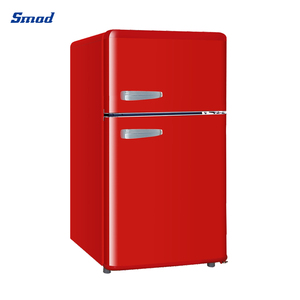 Réfrigérateur à double porte de style rétro 88L avec congélateur supérieur pour la maison - Product Image 2