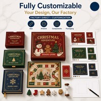 Jeux de société en carton de Noël personnalisés de haute qualité de Chine usine de table et jeux de cartes pour jeu de fête de famille
