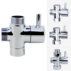 Accessoires de salle de bain en cuivre, raccord en T extractible à ouverture rapide, collecteur de douche 4/6 étoiles - Product Image 3