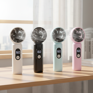 Ventilador de Mano Mini Francés en Oferta de Temporada, Ventilador de Mano Pequeño Alemán Blanco, Mini Ventilador de Mano USB - Product Image 1