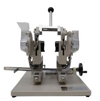 Machine à poinçonner les œillets à deux têtes de 4 mm pour sacs en papier, machine à coudre à œillets à pression manuelle, machine à coudre et à poinçonner le cuir