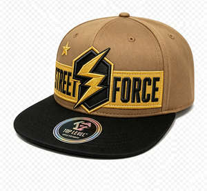 Casquette Snapback Premium avec Broderie 3D, Logo Personnalisé, Visière Plate, en Sergé, pour le Streetwear - Product Image 3