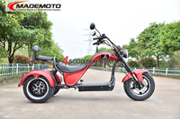 4000W güçlü e scooter yağ lastik hareketlilik motosiklet çift motorlu üç 3 tekerlekli elektrikli scooter yetişkin için
