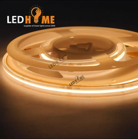 Bandes lumineuses flexibles à intensité variable IP20 12V 24V haute luminosité 2700K blanc chaud piscine jardins COB led bande lumineuse