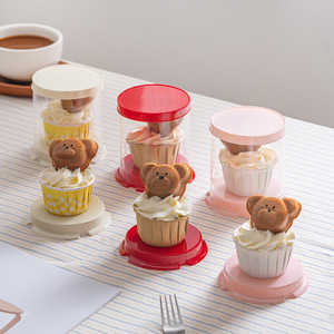 Boîte à cupcakes <span class=keywords><strong>de</strong></span> <span class=keywords><strong>la</strong></span> <span class=keywords><strong>fête</strong></span> des enfants pour muffins et madeleines Fourniture d'emballage <span class=keywords><strong>de</strong></span> cuisson pour <span class=keywords><strong>la</strong></span> décoration <span class=keywords><strong>de</strong></span> gâteaux - Product Image 4