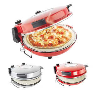 Aifa encimera arcilla <span class=keywords><strong>Pizzarette</strong></span> Pizza Horno 6 personas Mesa Mini Pizza cúpula horno fabricante con 6 palas de acero inoxidable - Product Image 6