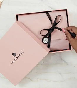 Biểu Tượng Tùy Chỉnh Trắng Cứng Nhắc Tông 2 Miếng Nắp Và Cơ Sở Hộp Sang Trọng Trên Và Dưới Hộp Quà Tặng Cho Phụ Nữ Đồ Ngủ Hai Mảnh Hộp - Product Image 2