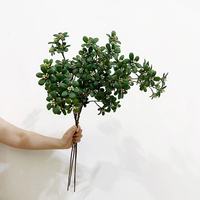 Daun Tanaman Artifisial Pittosporum, Batang Tunggal dengan Banyak Cabang, Cocok untuk Dekorasi Rumah, Ruang Tamu, dan Pernikahan