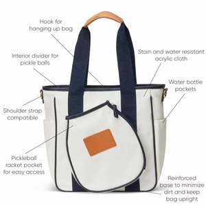Muestra gratuita de bolsa profesional para palas de pickleball BSCI, bolsa deportiva para entrenamiento al aire libre, bolsa de viaje para raquetas de pickleball para mujer - Product Image 2