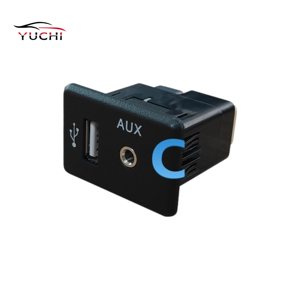 Durable Auto Audio Auxiliary Interface <b>USB</b> AUX Socket Connector for Vehicle Radio System 795405004 - Product Image 2