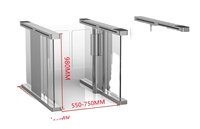 Machine de contrôle d'accès à carte magnétique pour centre commercial, immeuble de bureaux, tourniquet à balançoire, machine de contrôle d'accès à carte magnétique