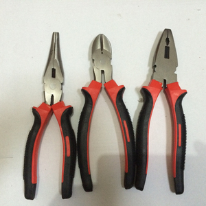 Juego de alicates combinados de tipo alemán con mango ergonómico, alicates de punta larga y alicates de corte lateral - Product Image 1