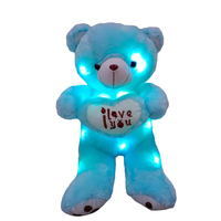 Ours en peluche lumineux personnalisé, jouet en peluche, cadeau de la Saint-Valentin, ours en peluche lumineux
