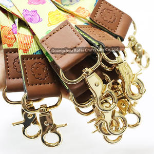 Longe porte-clés court de sublimation en polyester avec logo personnalisé d'usine Kofei lanière de poignet de moto avec porte-clés - Product Image 3