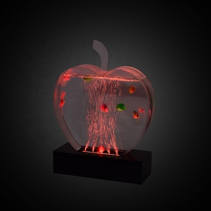โคมไฟตั้งโต๊ะ LED รูปทรงแอปเปิ้ล พร้อมฟองน้ำเปลี่ยนสีตามการสัมผัส เหมาะสำหรับตกแต่งคริสต์มาส - Product Image 2