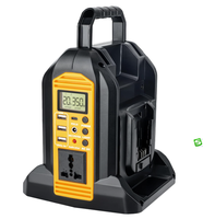 Convertisseur de puissance 2 ports 350W pour batterie Dewalt 18v Portable DC to AC 220-230V Outdoor Generators Converter USB-A & Type-C Port