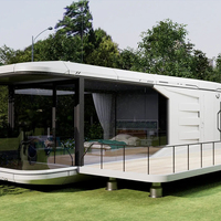 Maison modulaire portable Apple Cabin pour le glamping, les centres de villégiature, les parcs de vacances et la vie en plein air