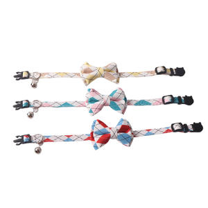 <span class=keywords><strong>Collar</strong></span> Ajustable para Mascotas con Diseño de Rombo y Corbatín con Cascabel para Gatos y Perros Pequeños, Elegante y Seguro, Accesorios para Mascotas - Product Image 2