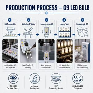 G9 LED <b>Bulb</b> 1.8W 150-180LM 2700K Warm <b>White</b> Bi-Pin Halogen Replacement for Chandelier Crystal Hotel Lighting - Product Image 2