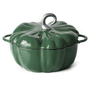 Olla de Cocina Tipo Cacerola, Horno Holandés de Hierro Fundido Esmaltado de 22/24 cm, Forma de Calabaza, <span class=keywords><strong>Cocotte</strong></span> para Cocina, Precio de Fábrica - Product Image 1