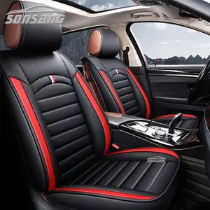 SONSANG conjuntos completos de diseño de lujo de cuero de la PU de cubiertas de asiento de coche Universal para coche