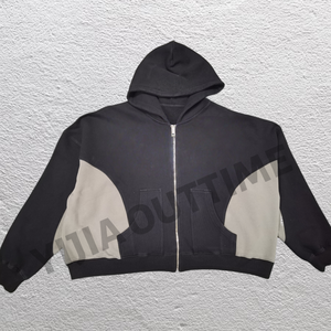 <span class=keywords><strong>เสื้อ</strong></span>ครอปแบบมีฮู้<span class=keywords><strong>ด</strong></span>สำหรับผู้ชายผ้าฟรนซ์เทอร์รี่สตรีทแวร์กรดซักไ<span class=keywords><strong>ด</strong></span>้ติดฉลาก - Product Image 1