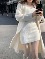 Robe mini tube douillette et moelleuse - Pull moulant sans bretelles en tricot doux pour l'hiver, pièce de superposition sexy et chaude pour femme