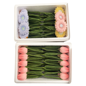 Flores de limpiapipas hechas a mano LUYI al por mayor, mezcla de tulipanes y rosas, varillas retorcidas, plantas terminadas, regalo creativo, decoración del hogar - Product Image 6