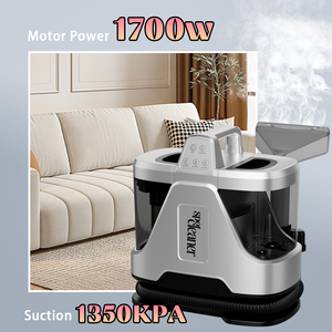 Nettoyeur de tapis <span class=keywords><strong>à</strong></span> vapeur économique 1700W, <span class=keywords><strong>aspirateur</strong></span> eau et poussière haute puissance avec réservoir d'eau de grande capacité 1,8L, nettoyeur de taches pour canapés et rideaux - Product Image 4